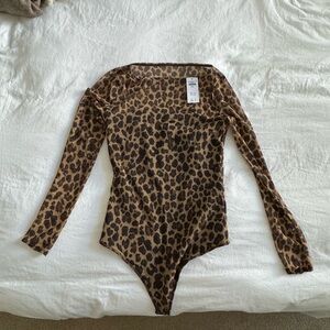 Abercrombie - Bodysuit - Leopard Print - Small